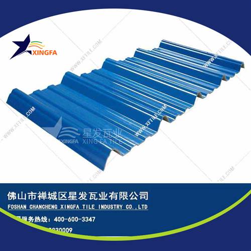厚度3.0mm蓝色900型PVC塑胶瓦 娄底工程钢结构厂房防腐隔热塑料瓦 pvc多层防腐瓦生产网上销售